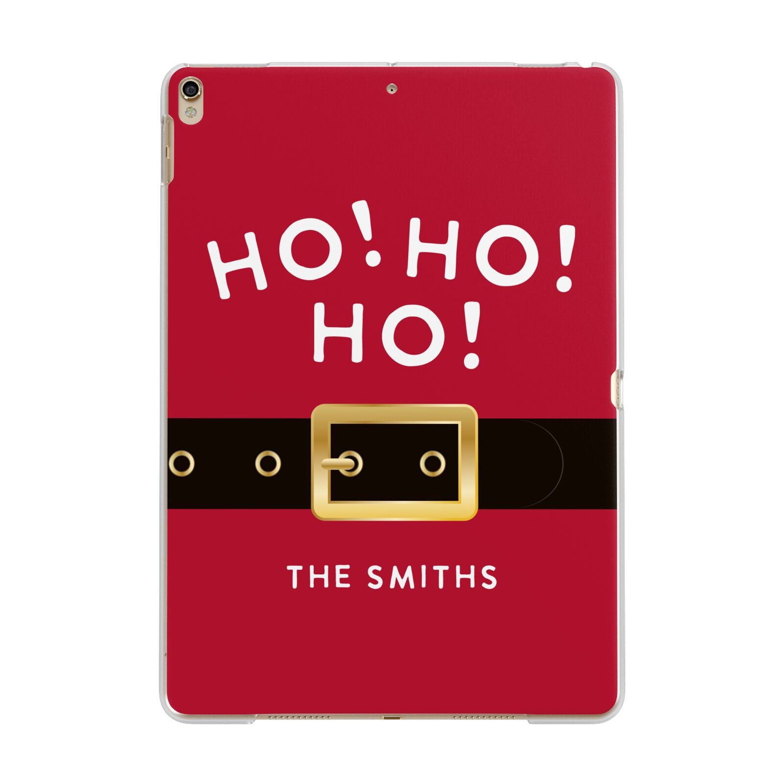 Santa Belt Personalised Apple iPad Gold Case