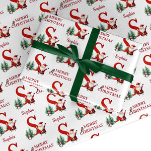 Santa Personalisierter Weihnachtsname Erstes Einpapierpapier