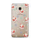 Santa Snowflake Samsung Galaxy J7 2016 Case on gold phone