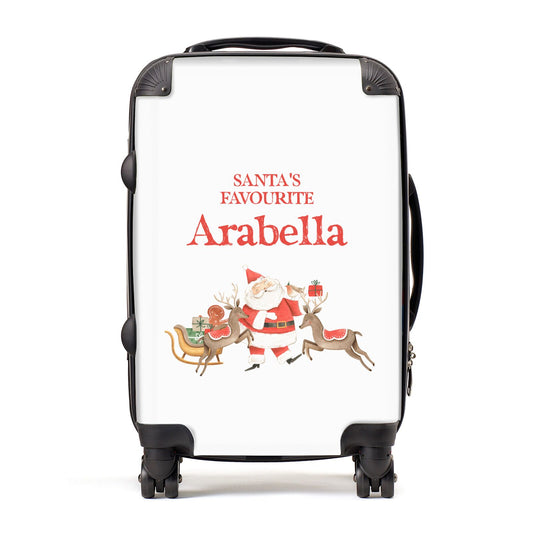 Santas Favourite Personalised Name Suitcase