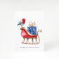 Santas Sleigh A5 Greetings Card