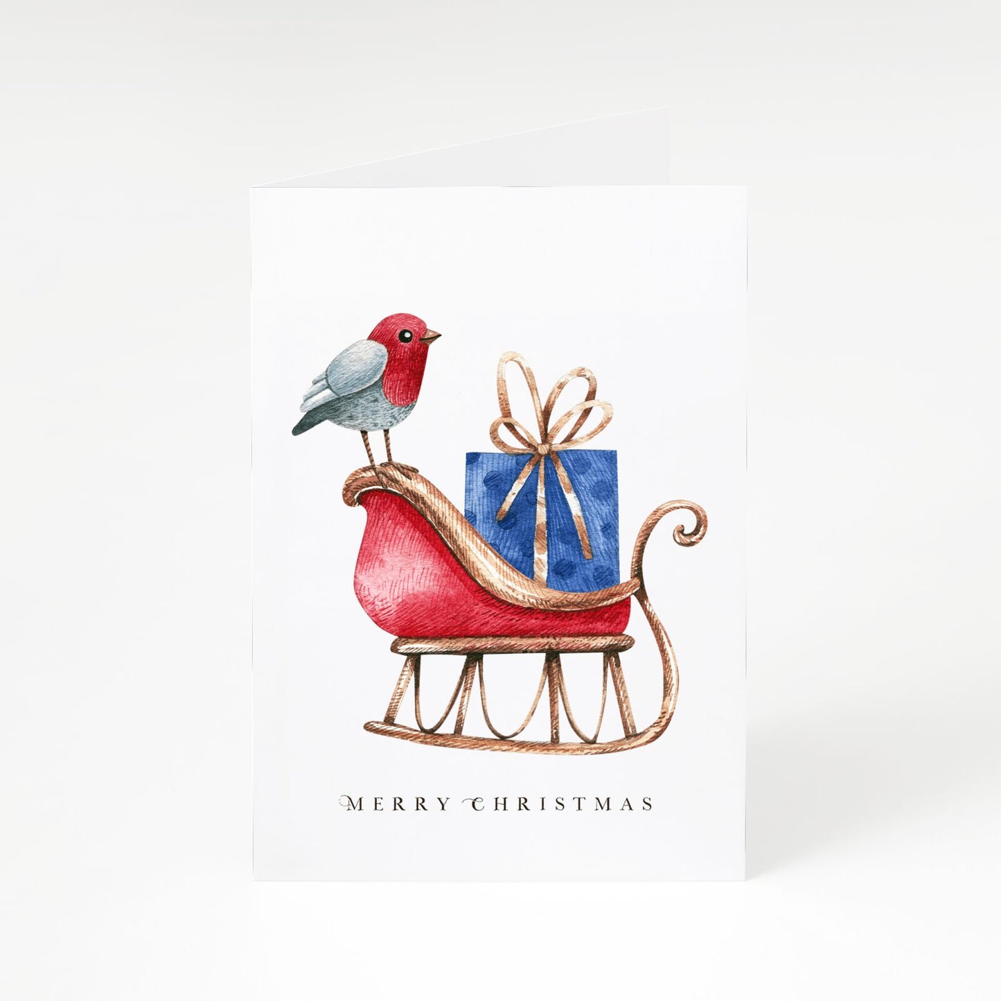 Santas Sleigh A5 Greetings Card