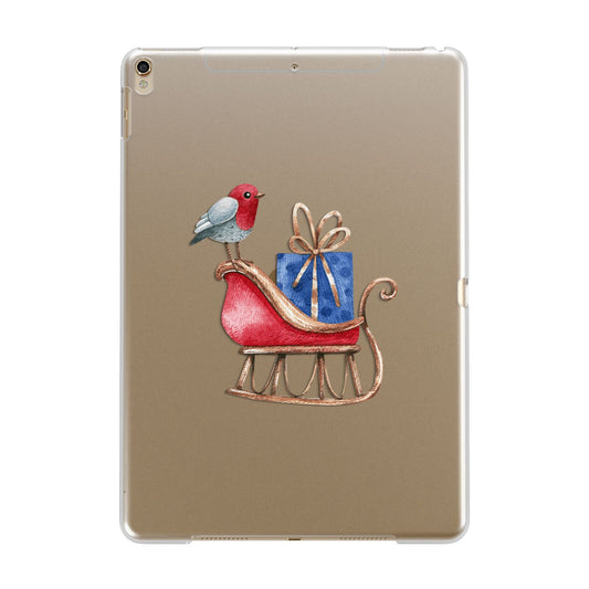 Santas Sleigh Apple iPad Gold Case