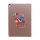 Santas Sleigh Apple iPad Rose Gold Case