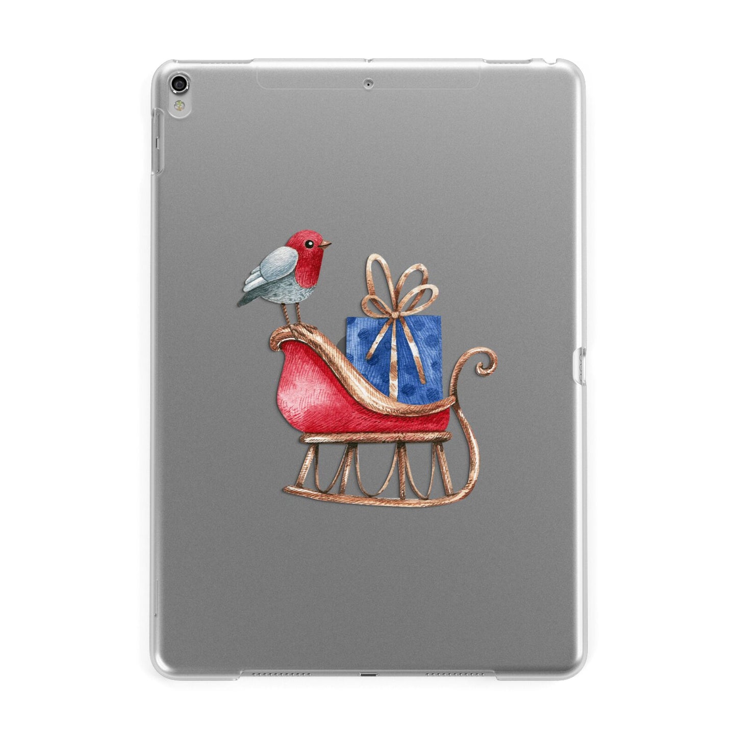 Santas Sleigh Apple iPad Silver Case