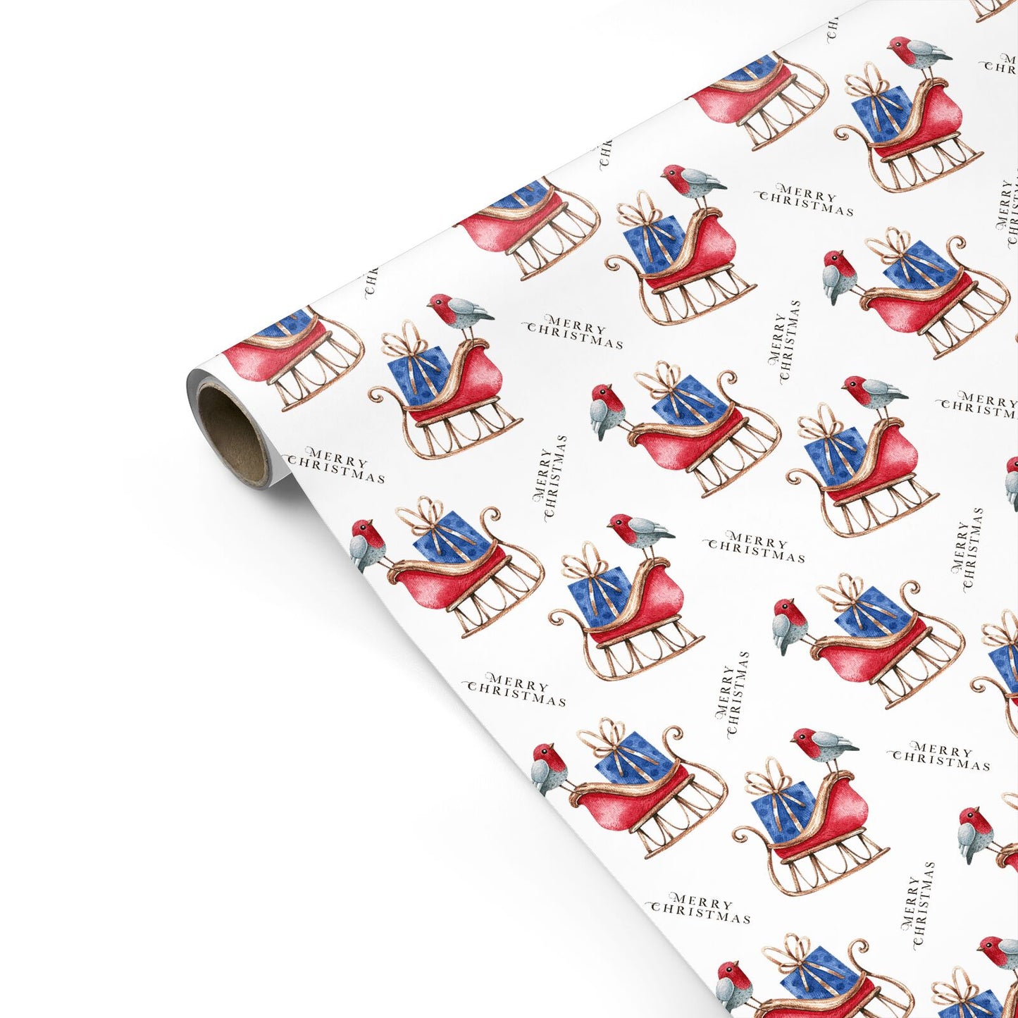 Santas Sleigh Personalised Gift Wrap