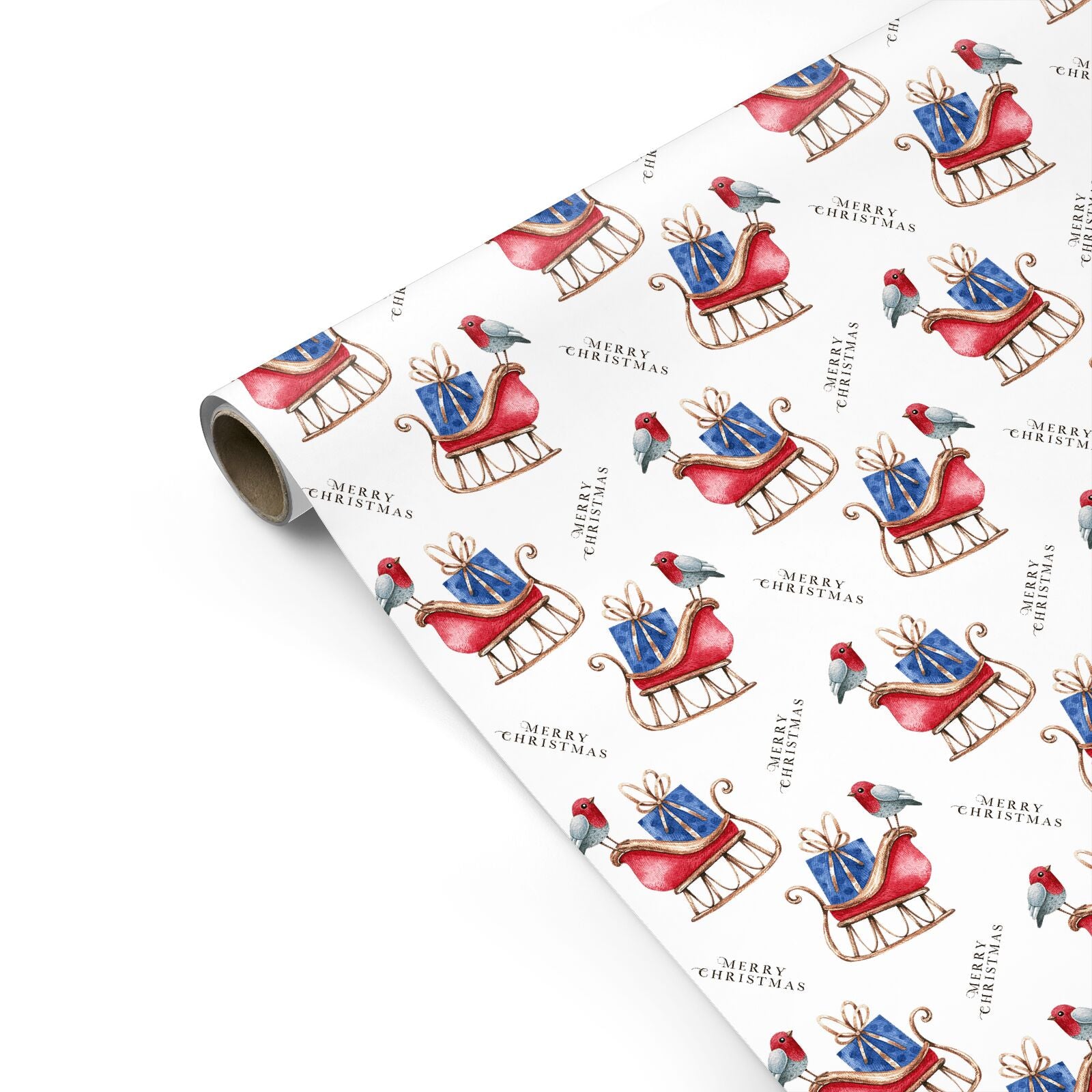 Santas Sleigh Personalised Gift Wrap