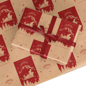 Personalisiertes Geschenkpapier von Santas Workshop