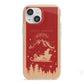 Santas Workshop Personalised iPhone 13 Mini TPU Impact Case with Pink Edges