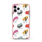 Sashimi Kappa Maki Sushi Apple iPhone 11 Pro in Silver with Pink Impact Case
