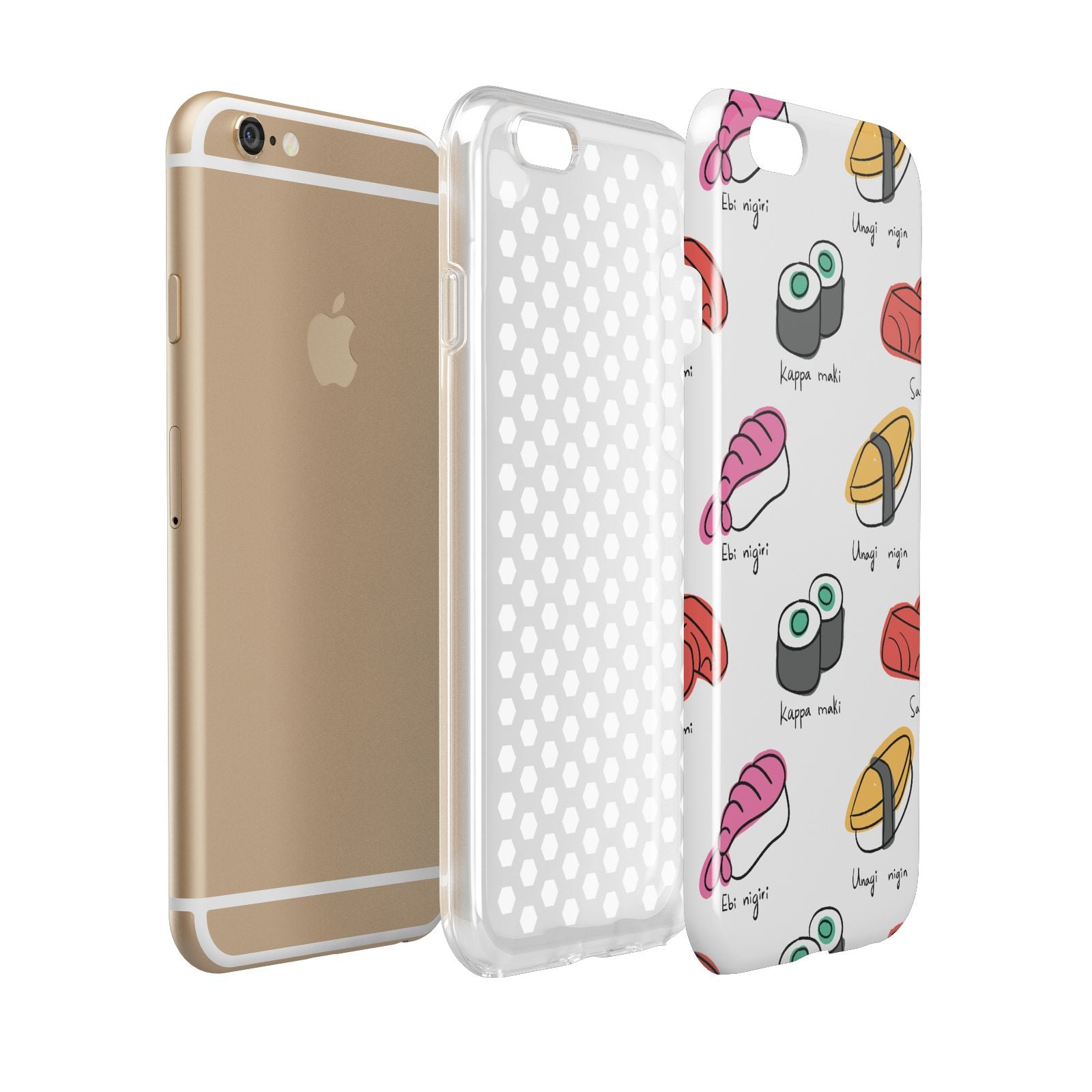 Sashimi Kappa Maki Sushi Apple iPhone 6 3D Tough Case Expanded view
