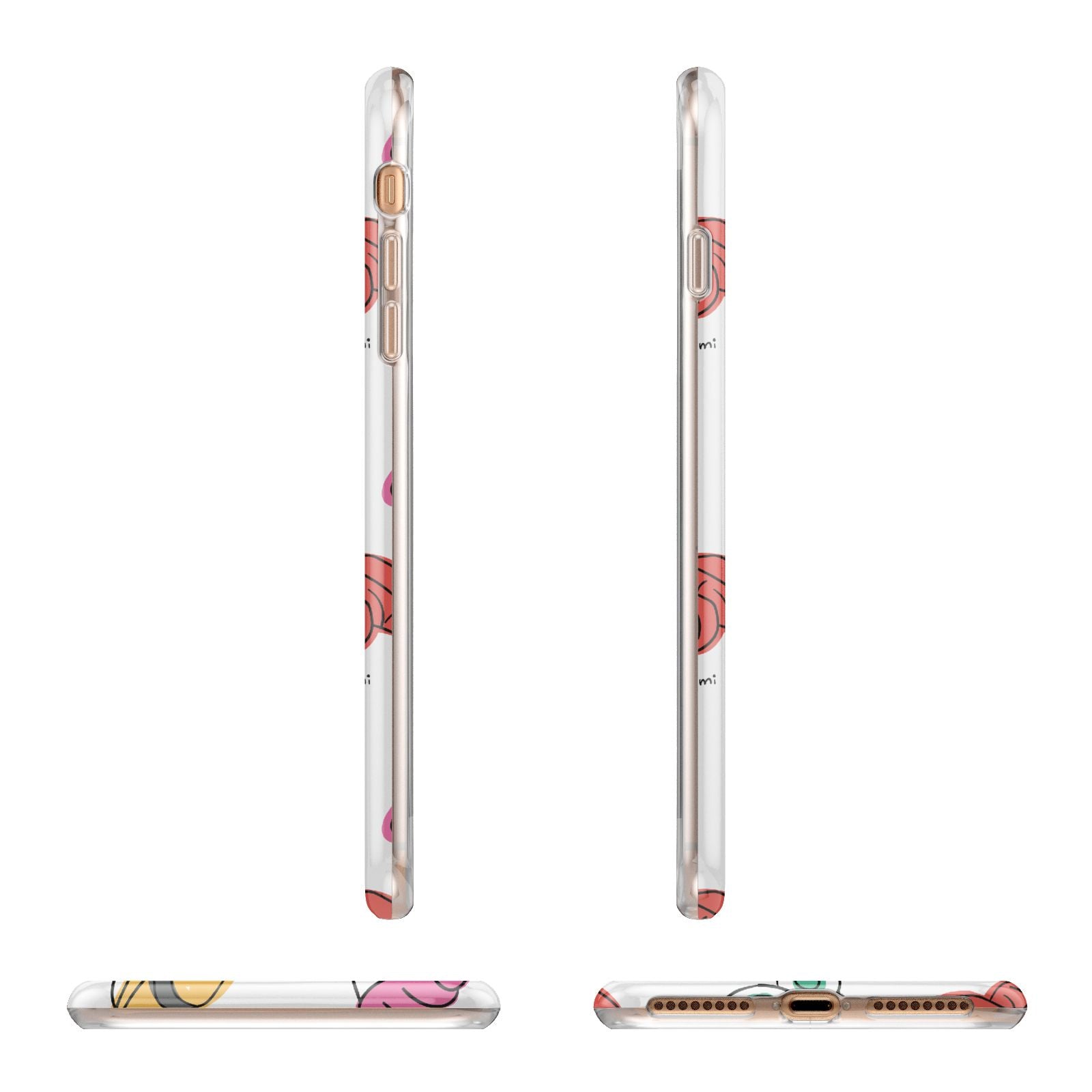 Sashimi Kappa Maki Sushi Apple iPhone 7 8 Plus 3D Wrap Tough Case Alternative Image Angles
