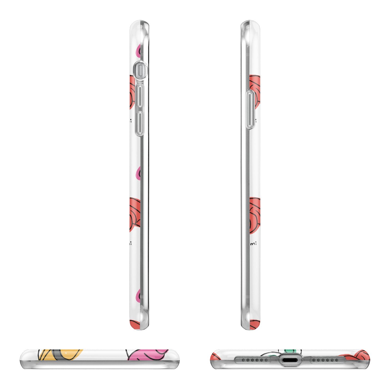 Sashimi Kappa Maki Sushi Apple iPhone XR in White with 3D Wrap Tough Case Alternative Image Angles