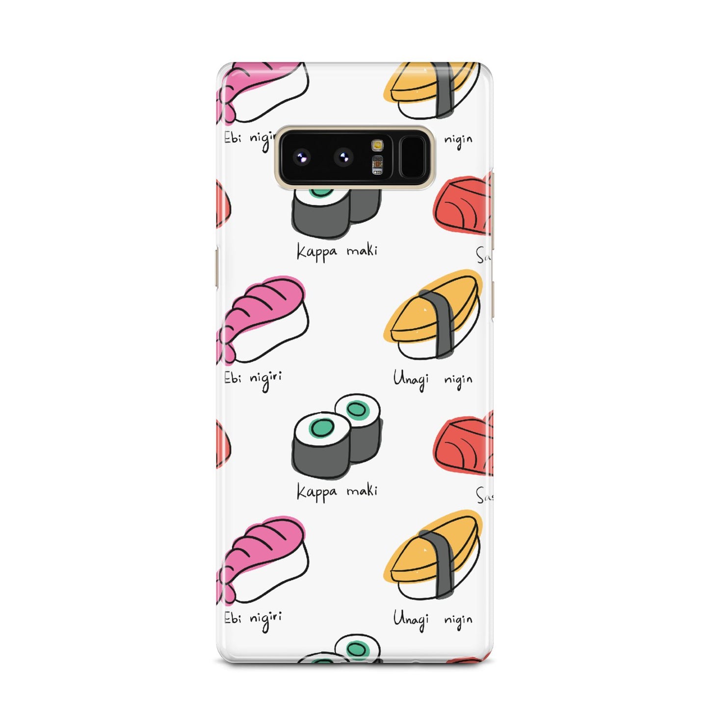 Sashimi Kappa Maki Sushi Samsung Galaxy Note 8 Case