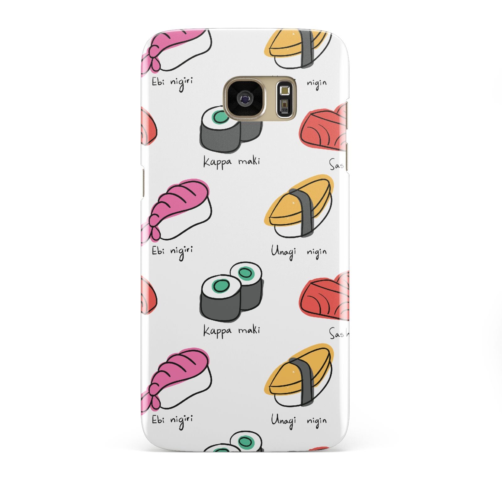 Sashimi Kappa Maki Sushi Samsung Galaxy S7 Edge Case