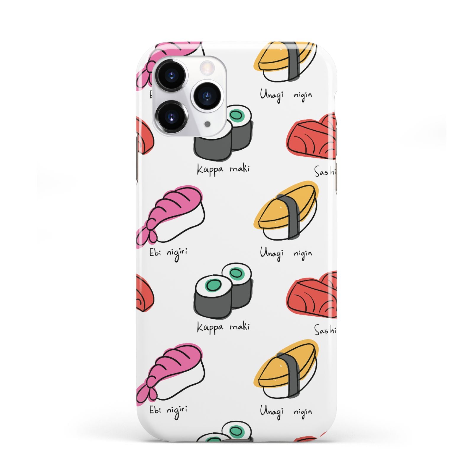 Sashimi Kappa Maki Sushi iPhone 11 Pro 3D Tough Case