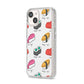 Sashimi Kappa Maki Sushi iPhone 14 Glitter Tough Case Starlight Angled Image