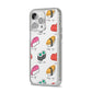 Sashimi Kappa Maki Sushi iPhone 14 Pro Max Glitter Tough Case Silver Angled Image