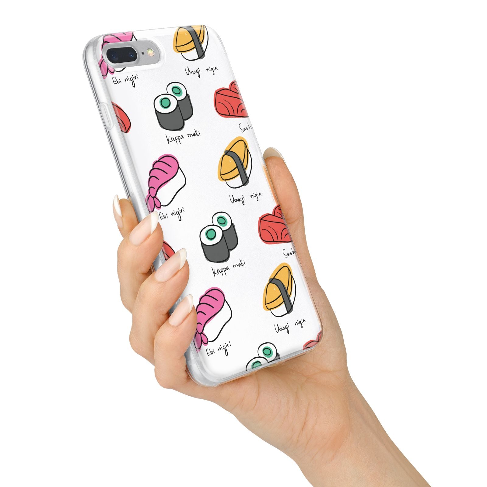 Sashimi Kappa Maki Sushi iPhone 7 Plus Bumper Case on Silver iPhone Alternative Image