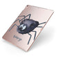 Scared Spider Personalised Apple iPad Case on Rose Gold iPad Side View