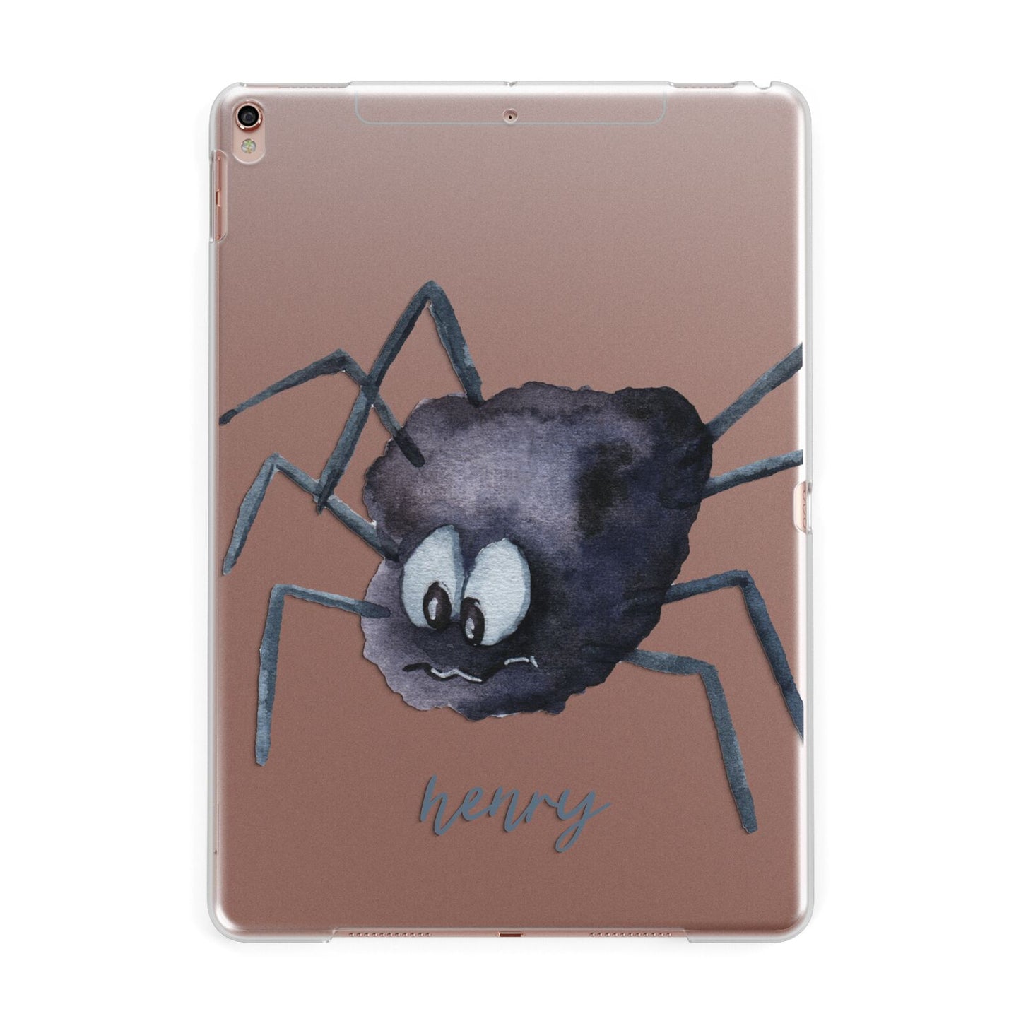 Scared Spider Personalised Apple iPad Rose Gold Case