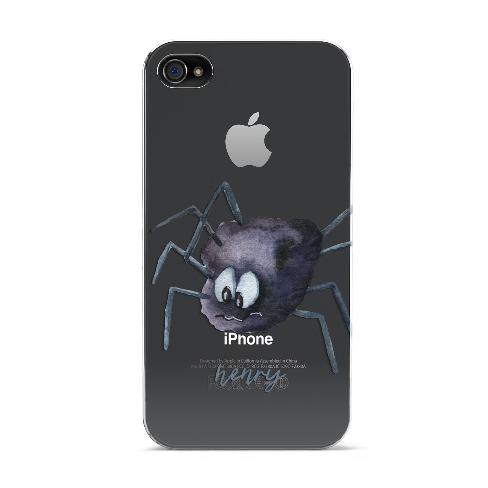 Scared Spider Personalised Apple iPhone 4s Case