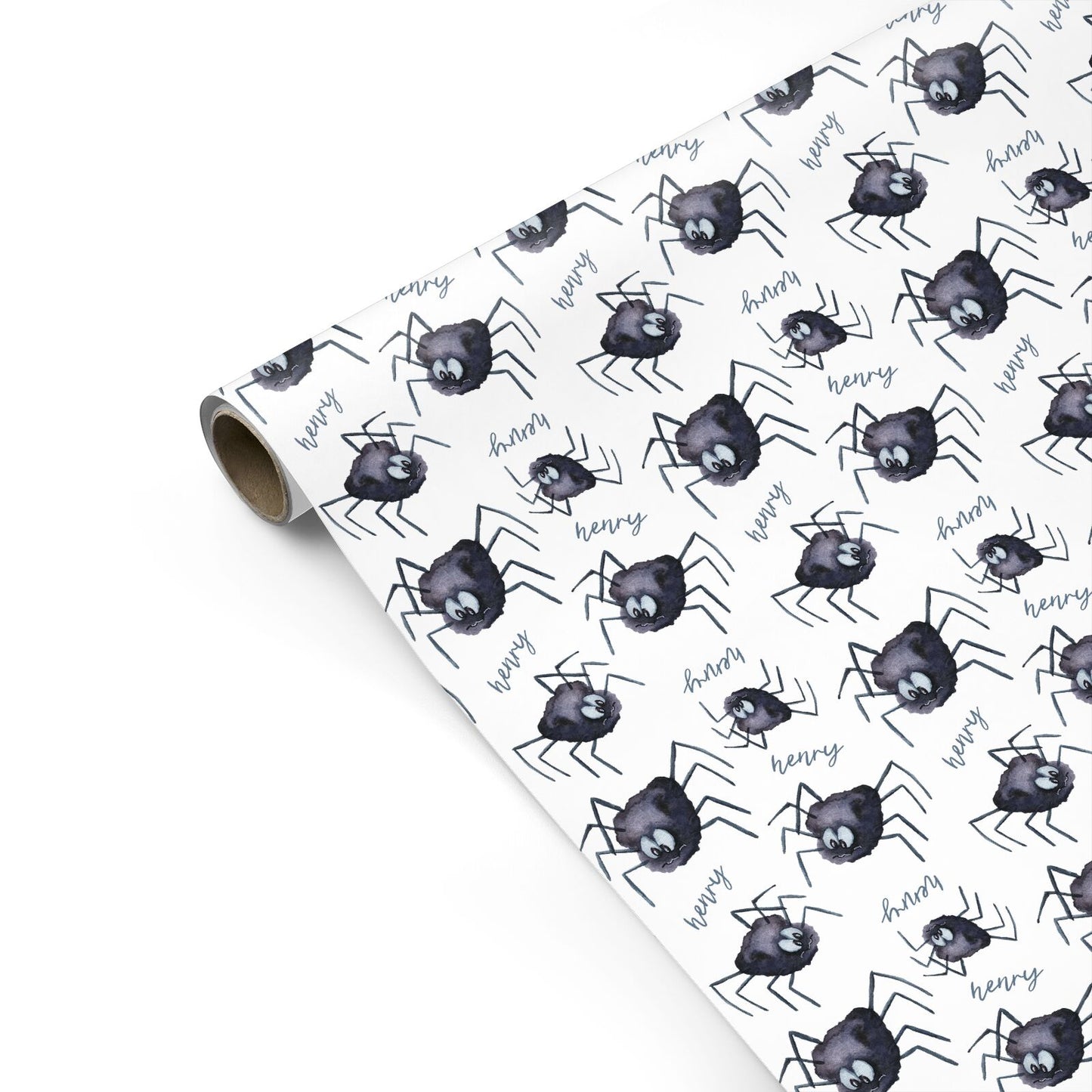 Scared Spider Personalised Personalised Gift Wrap
