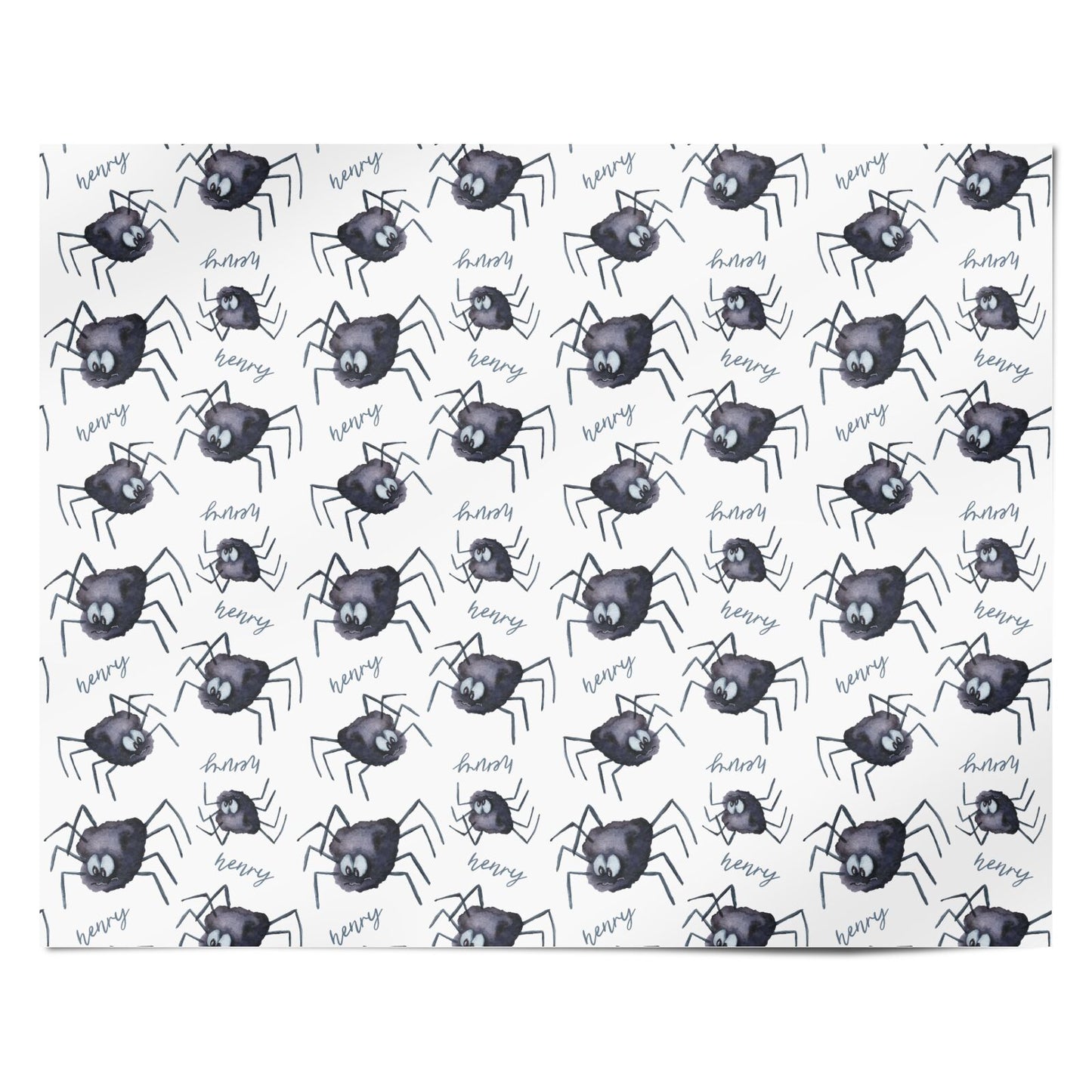 Scared Spider Personalised Personalised Wrapping Paper Alternative