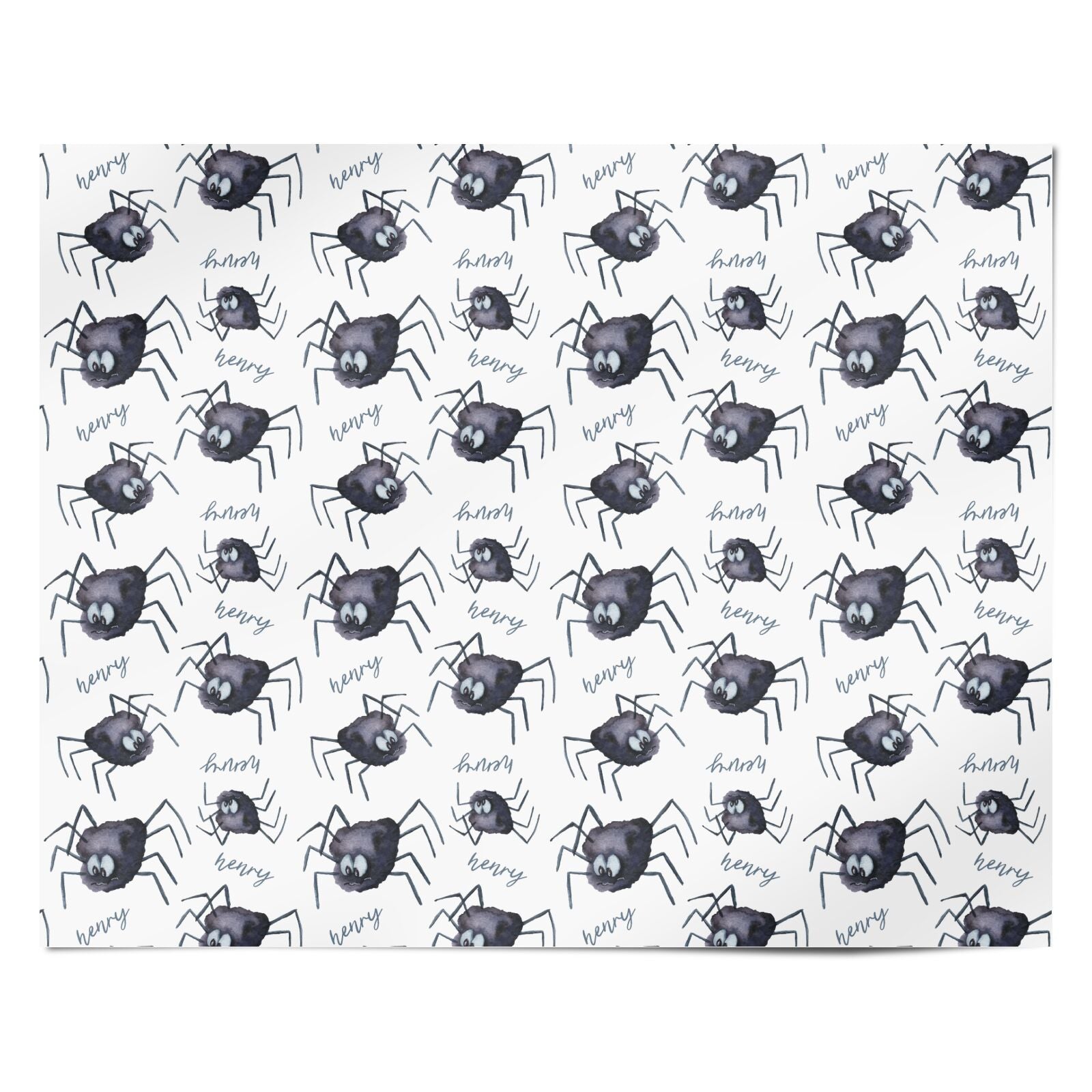 Scared Spider Personalised Personalised Wrapping Paper Alternative