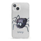 Scared Spider Personalised iPhone 13 Clear Bumper Case