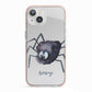 Scared Spider Personalised iPhone 13 TPU Impact Case with Pink Edges