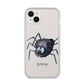 Scared Spider Personalised iPhone 14 Plus Clear Tough Case Starlight