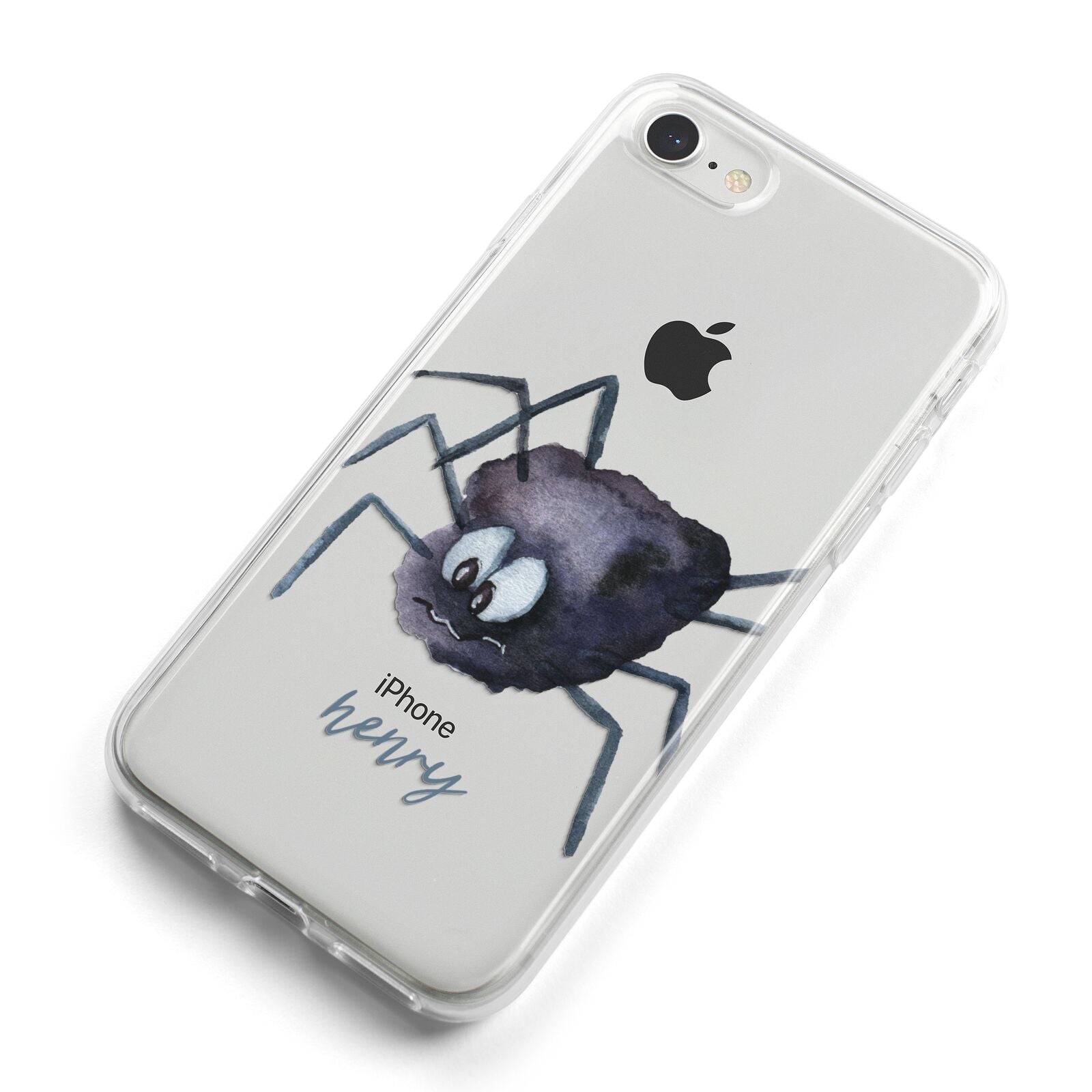 Scared Spider Personalised iPhone 8 Bumper Case on Silver iPhone Alternative Image