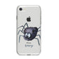 Scared Spider Personalised iPhone 8 Bumper Case on Silver iPhone