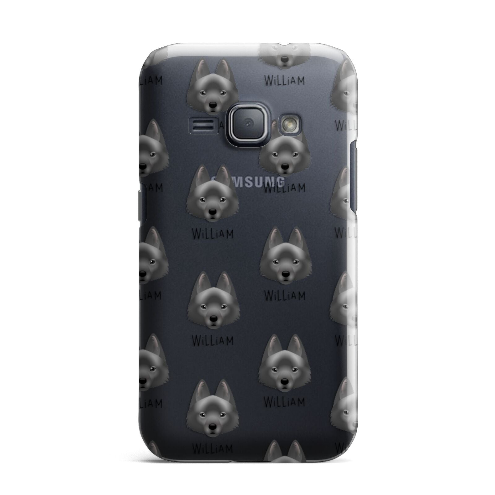 Schipperke Icon with Name Samsung Galaxy J1 2016 Case