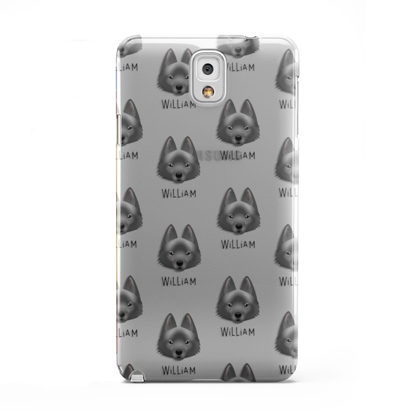 Schipperke Icon with Name Samsung Galaxy Note 3 Case