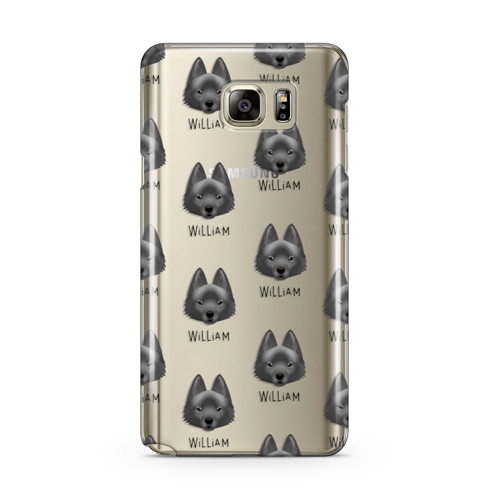 Schipperke Icon with Name Samsung Galaxy Note 5 Case