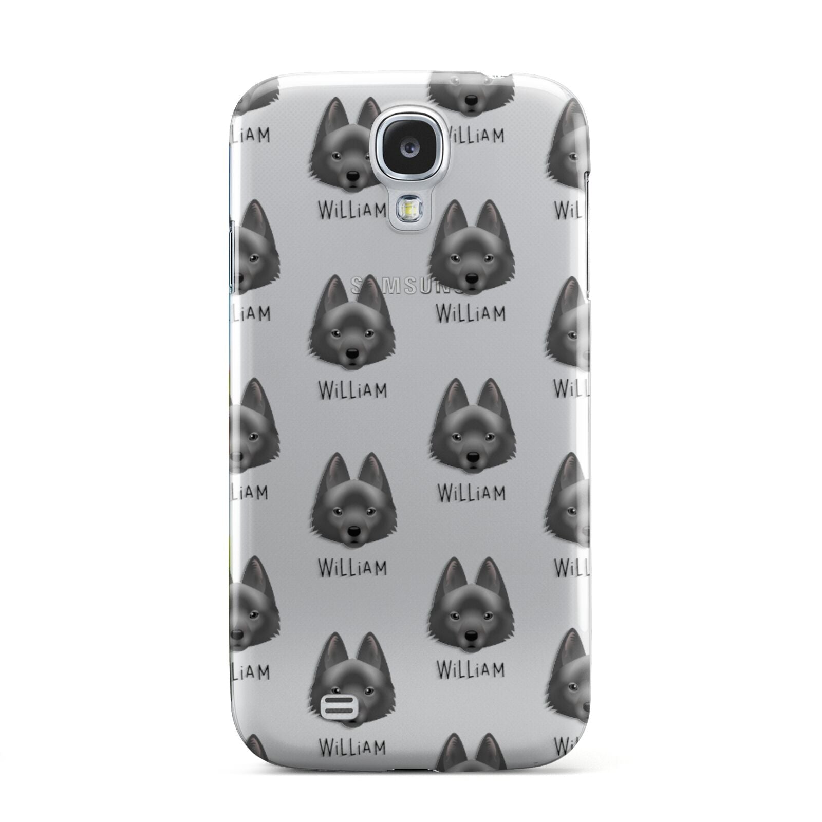 Schipperke Icon with Name Samsung Galaxy S4 Case