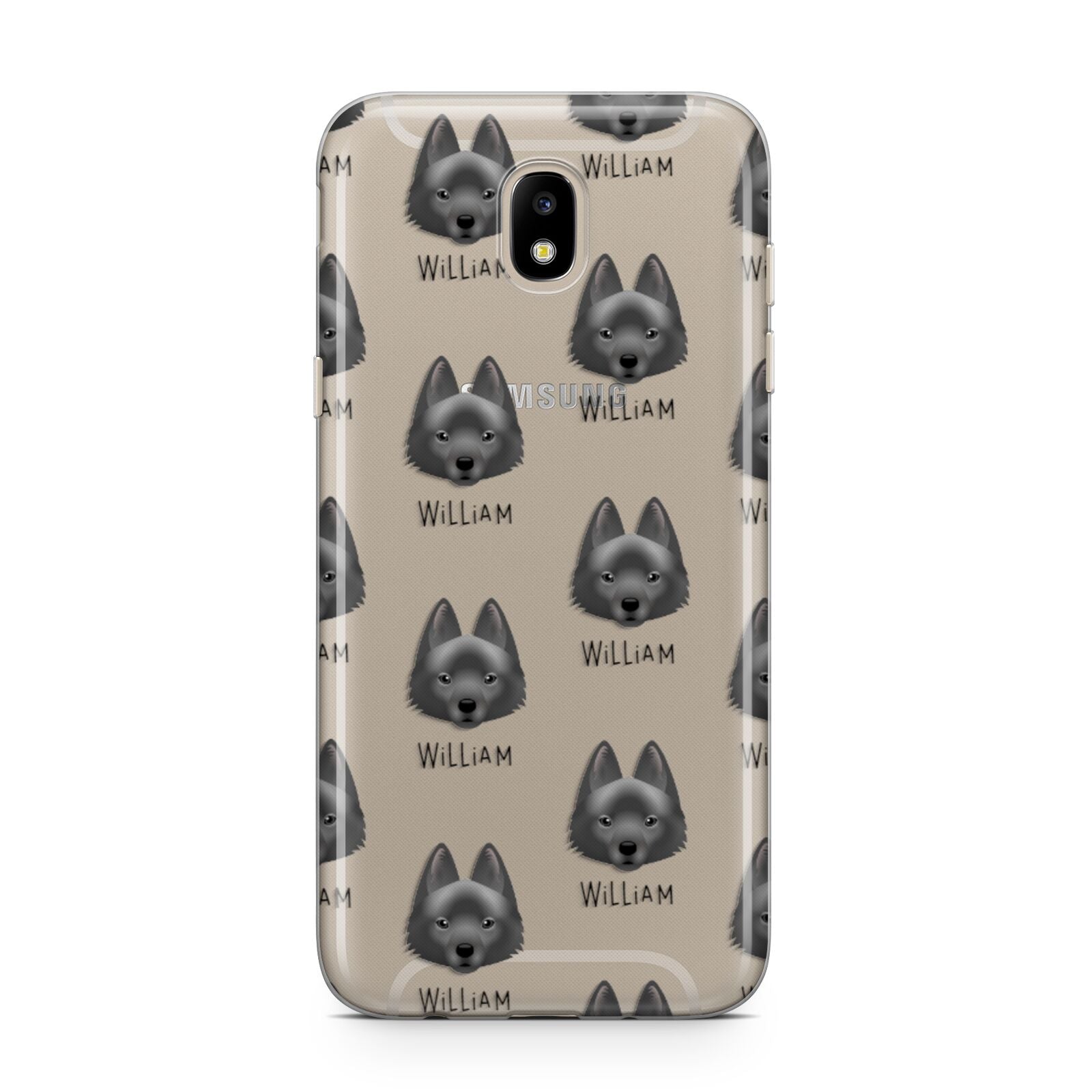 Schipperke Icon with Name Samsung J5 2017 Case