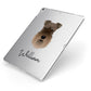 Schnauzer Personalised Apple iPad Case on Silver iPad Side View