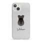 Schnauzer Personalised iPhone 13 Clear Bumper Case