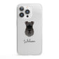 Schnauzer Personalised iPhone 13 Pro Clear Bumper Case