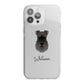 Schnauzer Personalised iPhone 13 Pro Max TPU Impact Case with White Edges