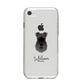 Schnauzer Personalised iPhone 8 Bumper Case on Silver iPhone
