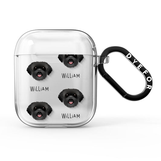 Schnoodle Icon with Name AirPods Clear Case