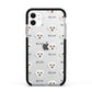 Schnoodle Icon with Name Apple iPhone 11 in White with Black Impact Case
