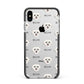 Schnoodle Icon with Name Apple iPhone Xs Max Impact Case Black Edge on Silver Phone