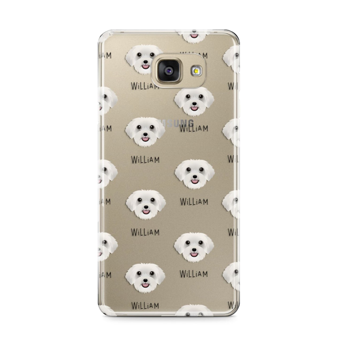 Schnoodle Icon with Name Samsung Galaxy A9 2016 Case on gold phone