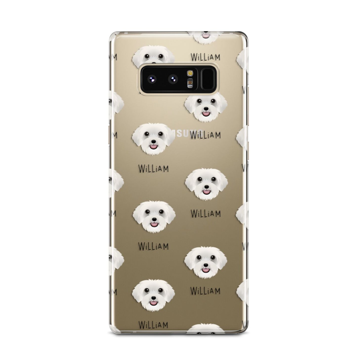 Schnoodle Icon with Name Samsung Galaxy Note 8 Case