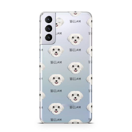 Schnoodle Icon with Name Samsung S21 Plus Phone Case